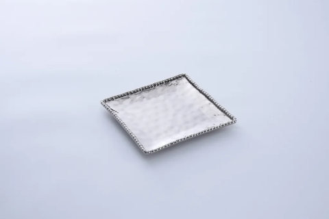 Set the Table Square Salad Plate Silver