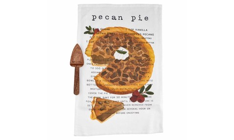 Pecan Pie Recipe Towel Set