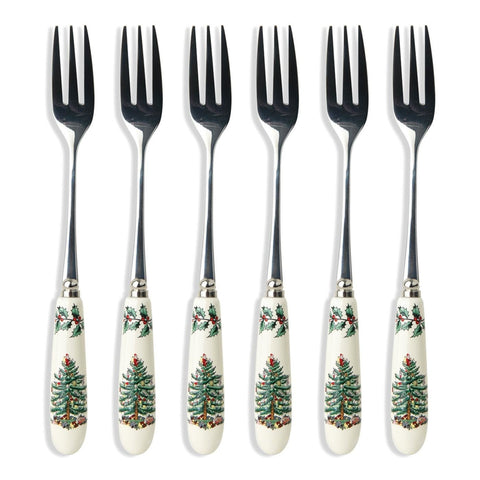 Christmas Tree Pastry Forks
