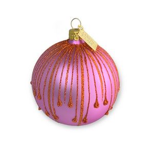Drips- Soft Pink & Butterscotch Ornament