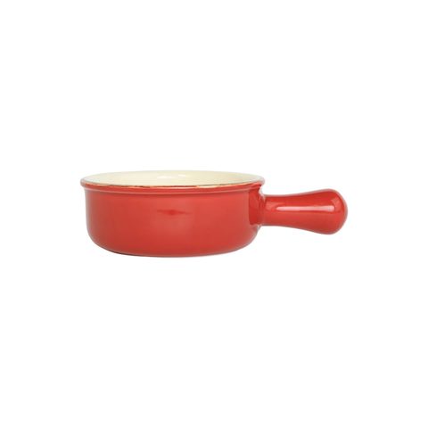 Italian Bakers Round Baker w/LG Handle Small Red