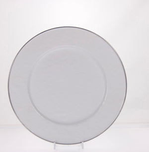 Dinner Plate White Metal