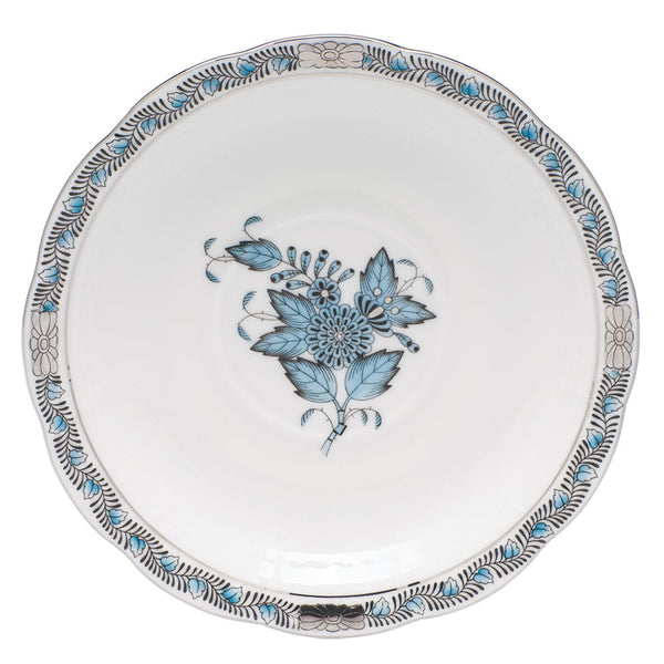 Chinese Bouquet Saucer Turquoise