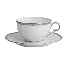 Colette Platinum Tea Cup/Saucer