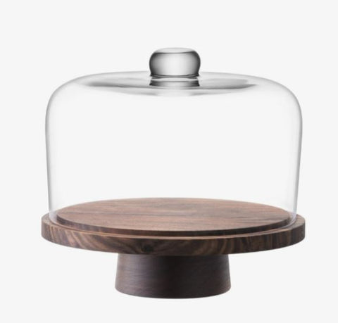 City Dome & Walnut Stand 10.25in