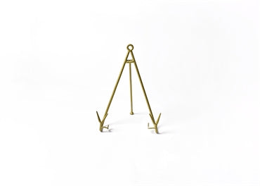 Flare Plate Stand Large Gold