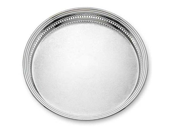 Gallery Silverplate Round Tray -15"