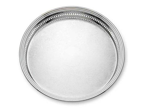 Gallery Silverplate Round Tray -15