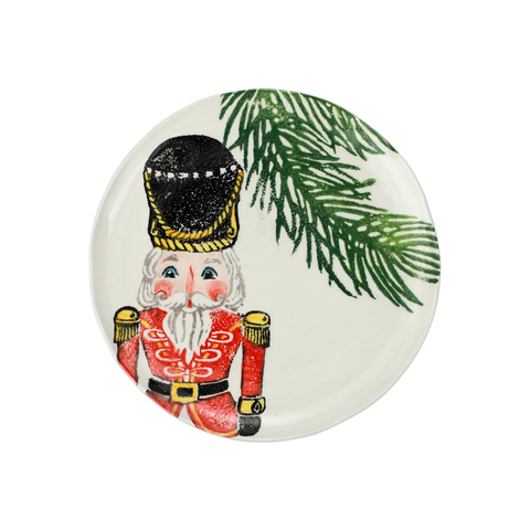 Nutcrackers Salad Plate Red