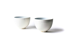 His and Hers Footed Bowls, 6 in Set of 2