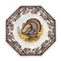 Woodland Octagonal Plate Turkey
