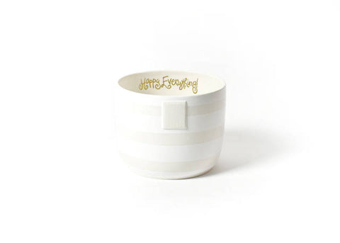 White Stripe Mini Bowl