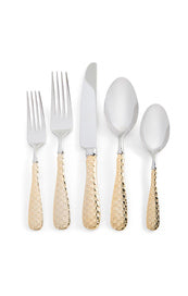 Check Flatware 5pps Gold