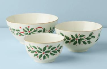 Holiday Nesting Bowls- Set of 3