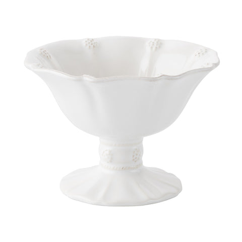 Berry & Thread Footed Compote Whitewash 5 1/2