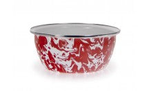 Salad Bowl Red Swirl