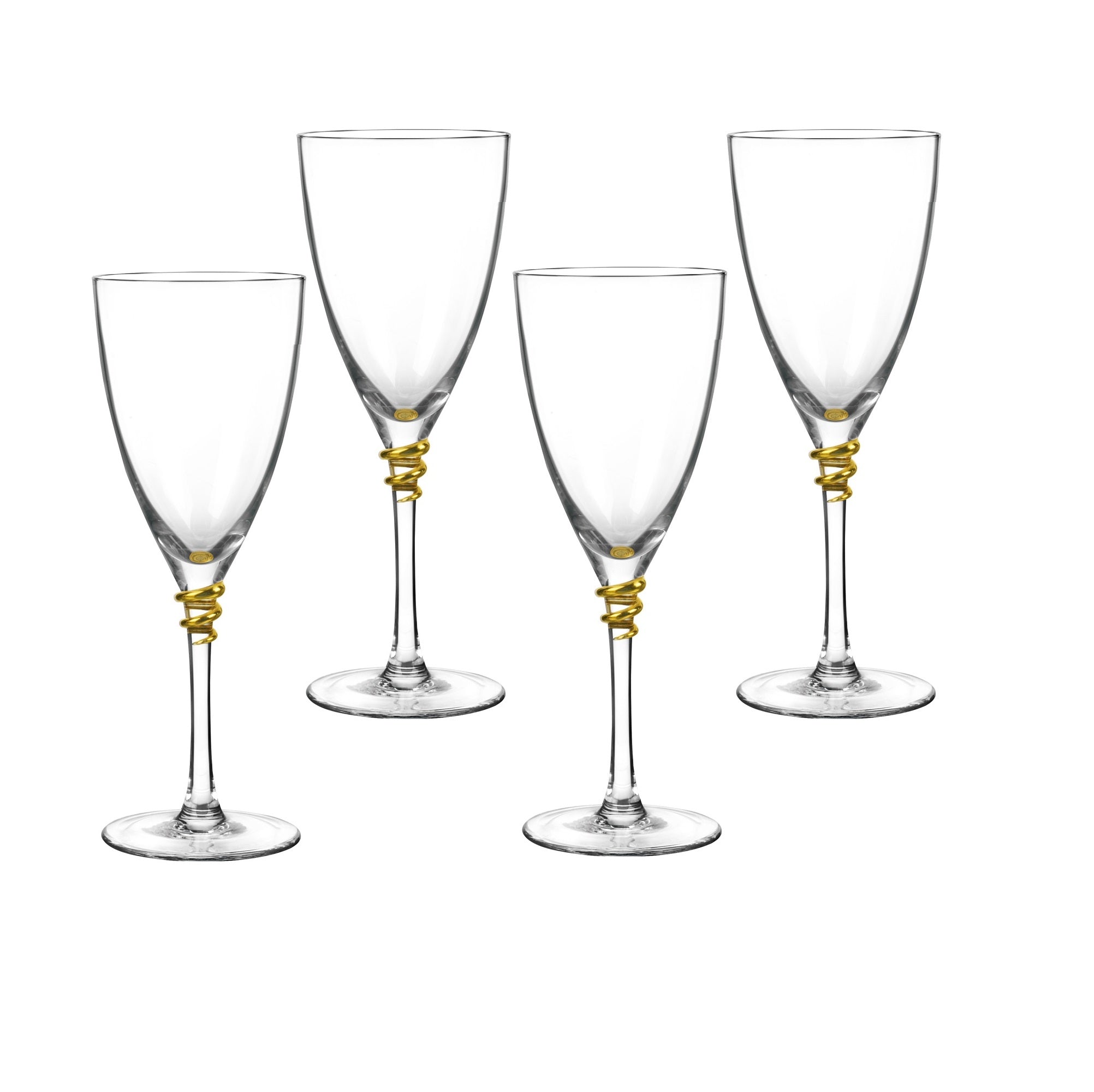 Helix Gold Wine Set of 4