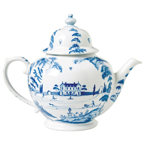 Country Estate Delft Blue Teapot