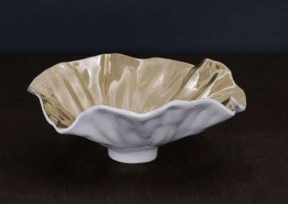 Thanni Bloom Small Bowl- White