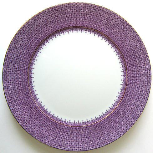 Plum Lace Service Plate