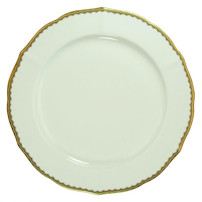 Antique Gold Round Platter-Charger Plate