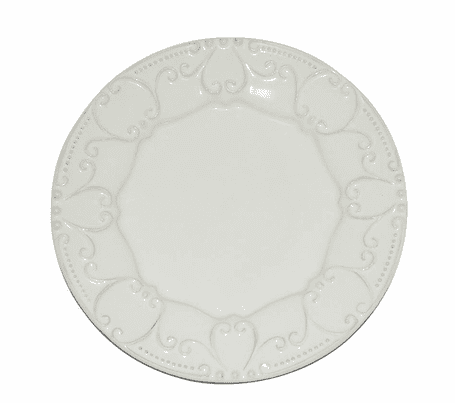 Isabella Plain Salad Plate-Ivory