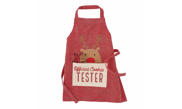 Reindeer Apron with Cookie Cutter