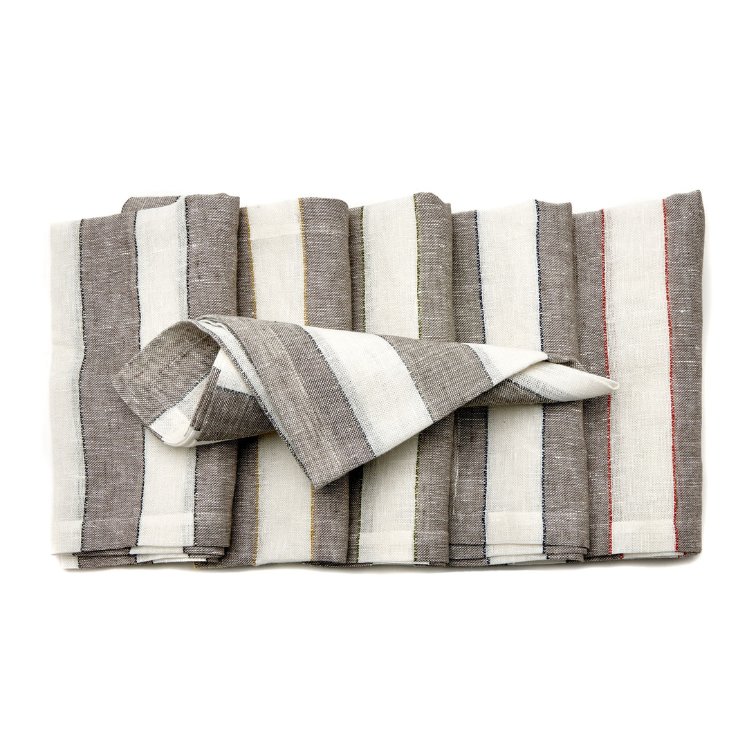Napa Stripe Napkin Grey